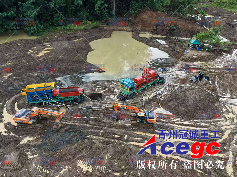 哥倫比亞選礦現(xiàn)場