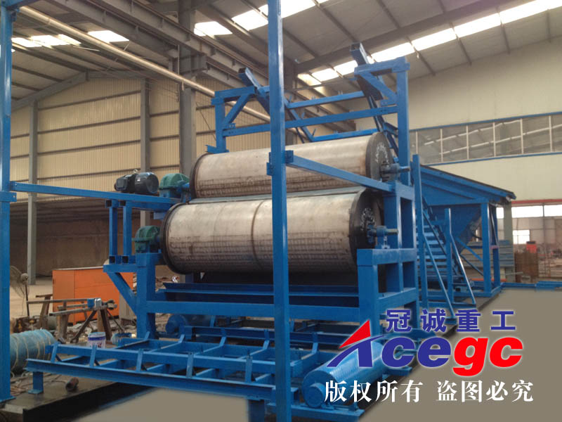 臥式雙磁輥干選機