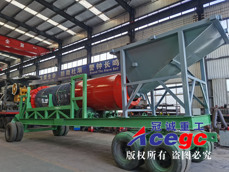 移動式石英砂洗礦機